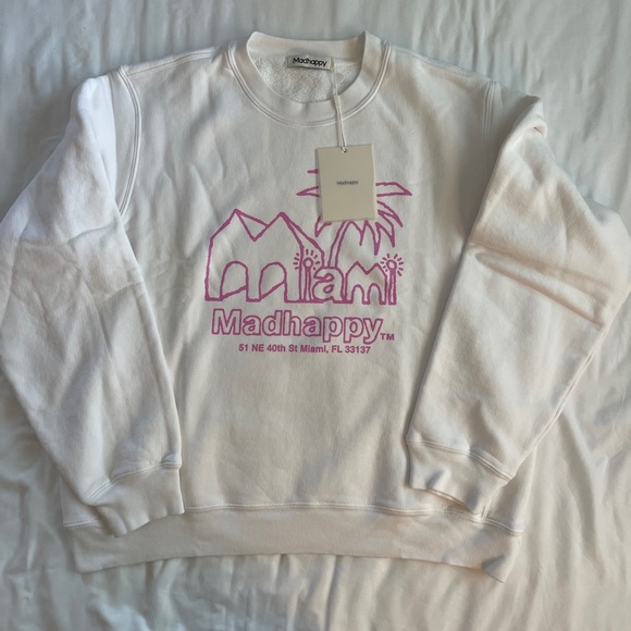 Madhappy Tops - NWT! madhappy miami store exclusive fleece crewneck XL
